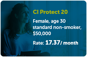 CI Protect 20 Rate: $17.37/ month