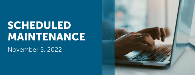 INS_Scheduled Maintenance email banner