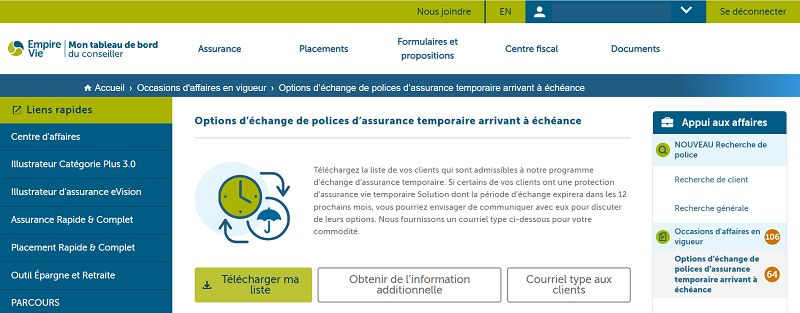 OptionsDEchangeAssuranceTemporaire