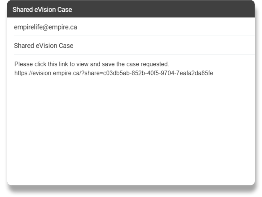 Step 3 Share eVision Email Pop Up